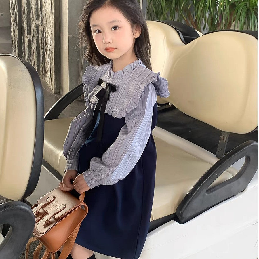 Girls Academic Style Princess Dress Spring Autumn 2024 – Spring Autumn Kids Fashion Nepal | Tudoholic