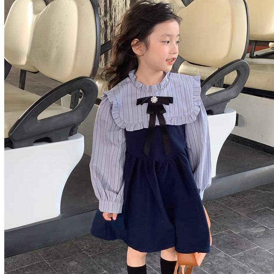 Girls Academic Style Princess Dress Spring Autumn 2024 – Spring Autumn Kids Fashion Nepal | Tudoholic
