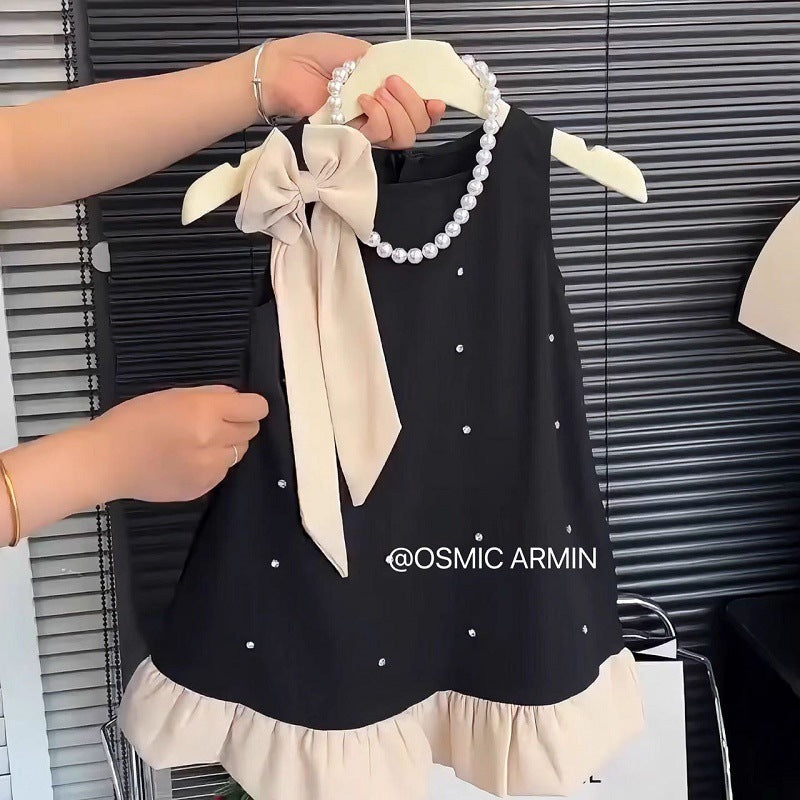 Girls Chanel Style Halter Princess Dress Summer – Summer Kids Fashion Nepal | Tudoholic