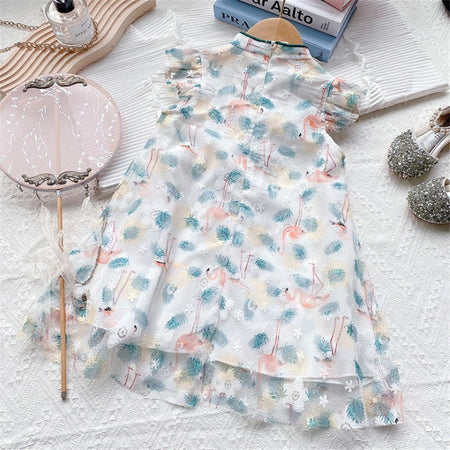 Girls Cheongsam Lace Dress Summer 2024 Fashion – Summer Kids Fashion Nepal | Tudoholic