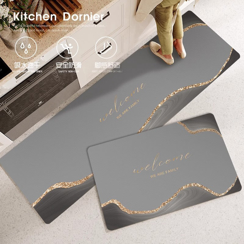 Modern Light Luxury: Upholstered Diatom Mud Kitchen Series
