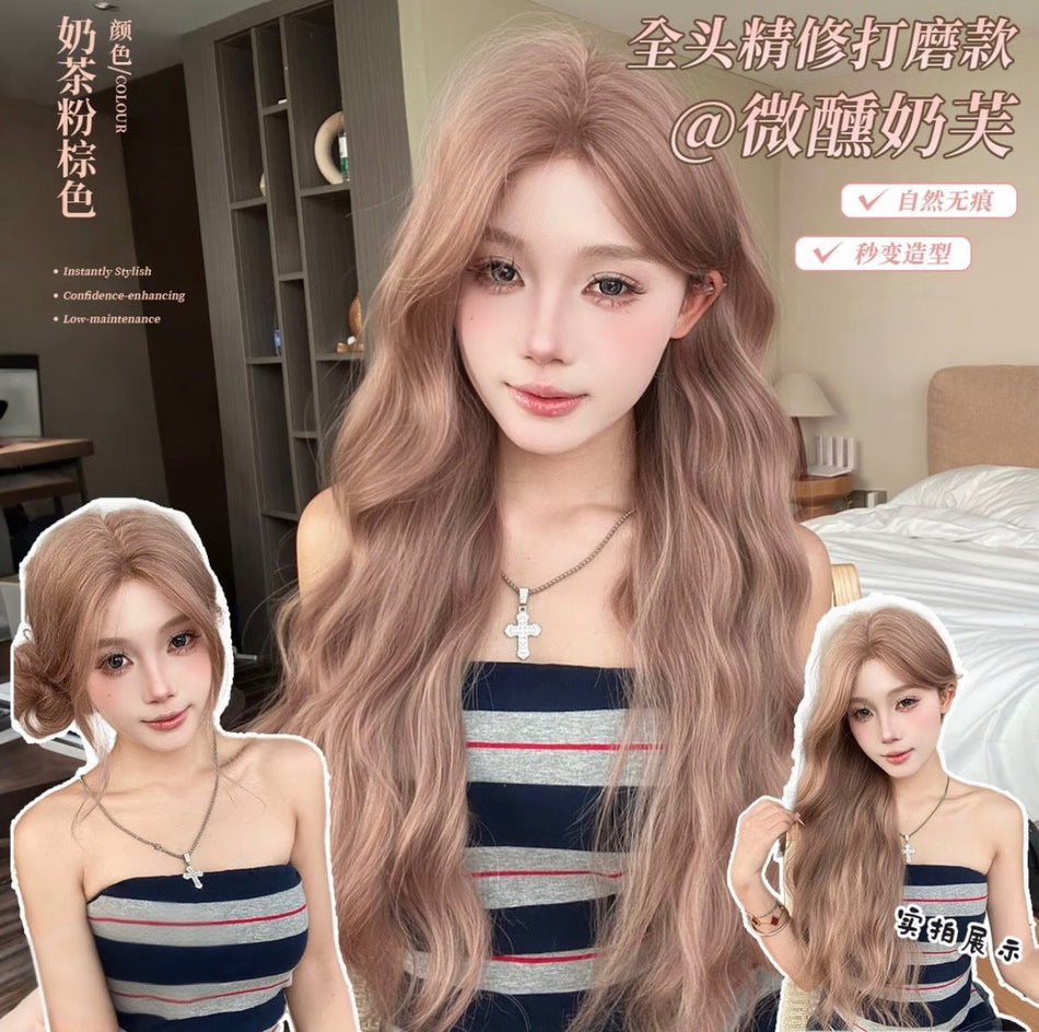 Women’s Lace Front Curly V-Face Long Wig