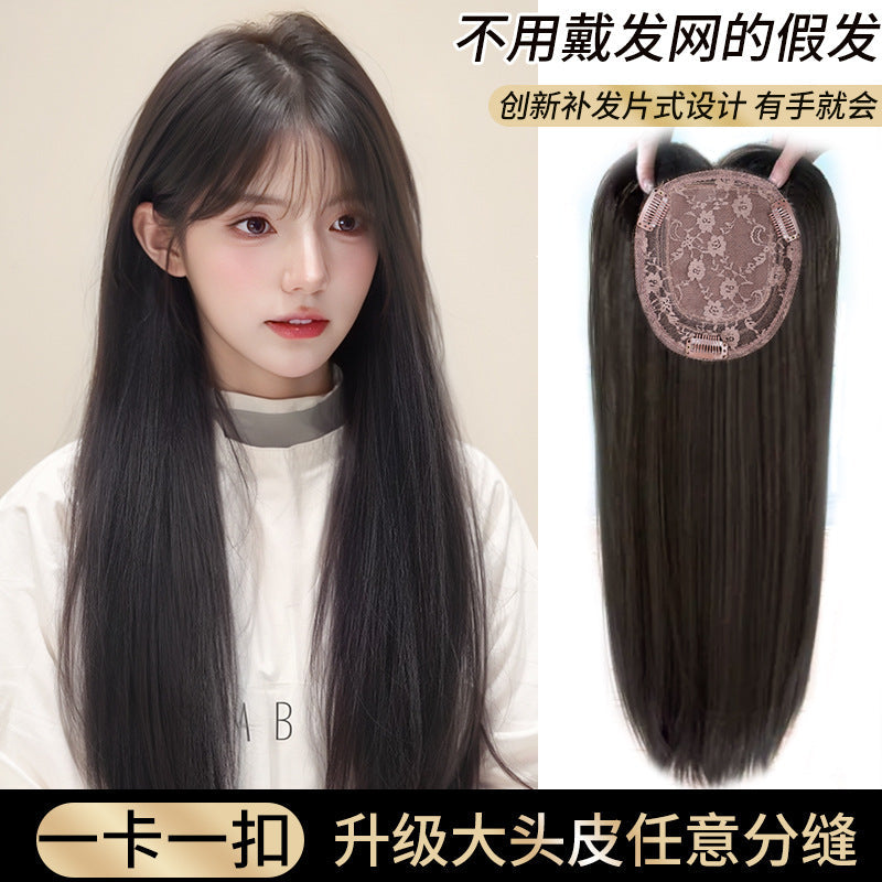 Women’s Black Curly Big Wave Full Head Wig
