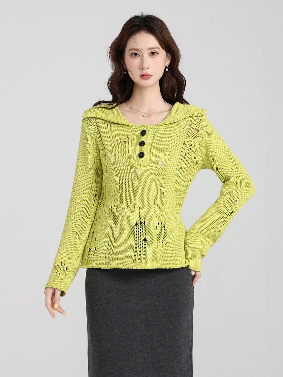 Women Green Asymmetrical Knit Cardigan Top