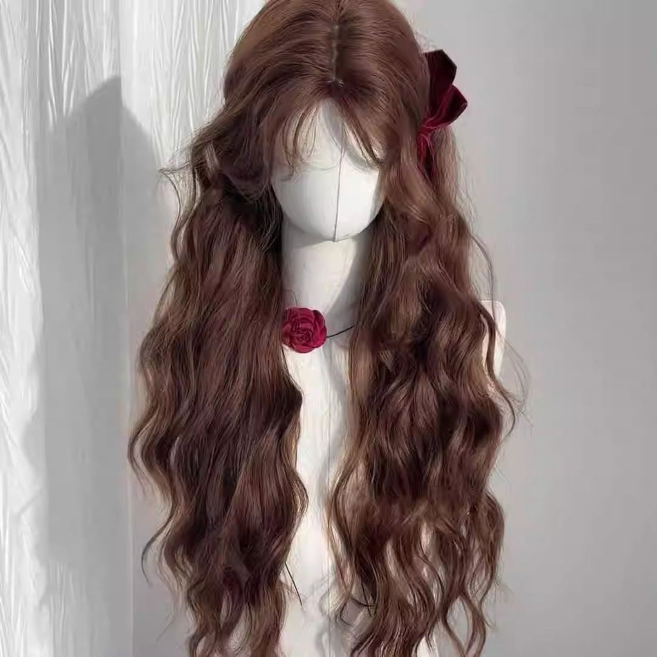 Caramel Brown Long Curly Fashion Wig for Women
