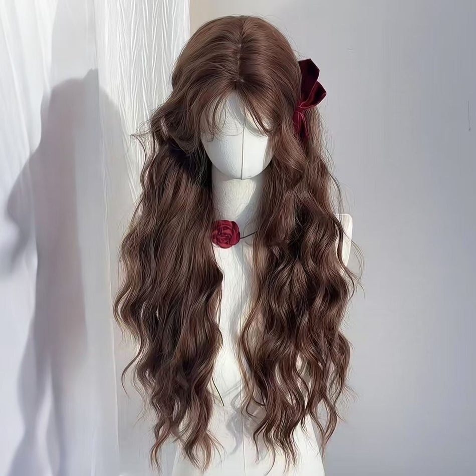 Caramel Brown Long Curly Fashion Wig for Women