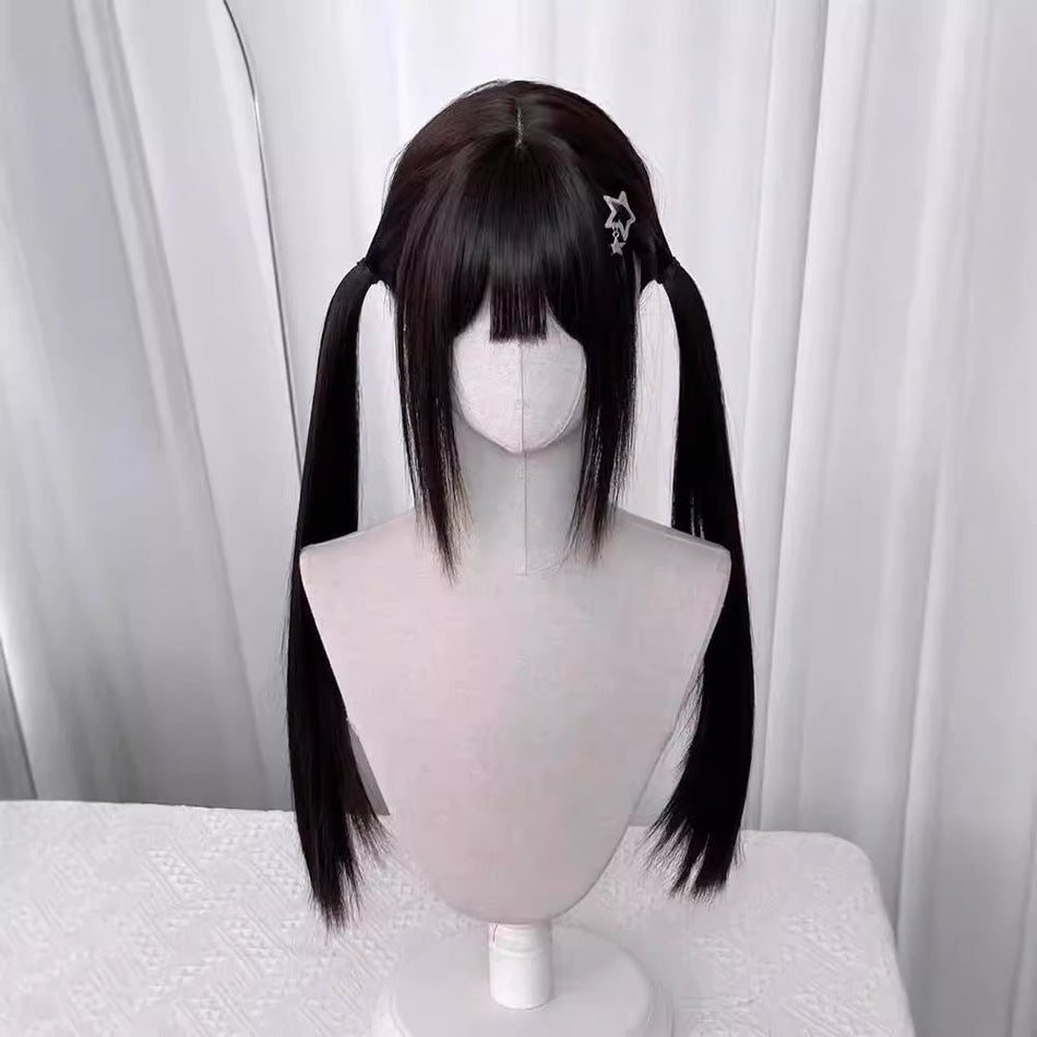 Lolita Long Straight Wig with Bangs 85cm