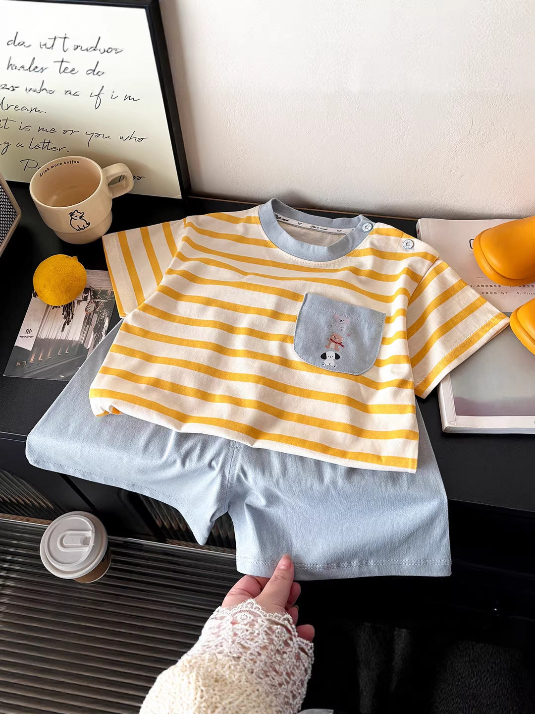 Premium Baby Collection: Pure Cotton "Class A" Summer T-Shirt & Shorts Suit – Summer Toddler Fashion Nepal | Tudoholic