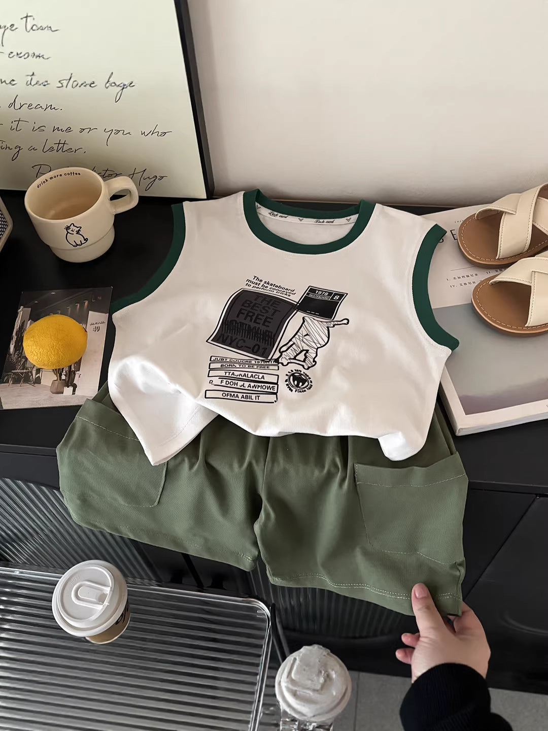 Premium Series: Striped Pure Cotton Vest & Shorts Suit – Kids Fashion Nepal | Tudoholic