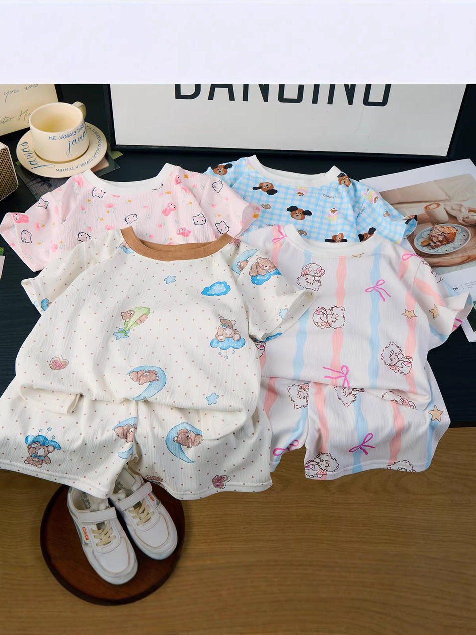 Sleepwear Collection: Elastic "Cloud Wrinkle" Cotton Suit – Kids Fashion Nepal | Tudoholic