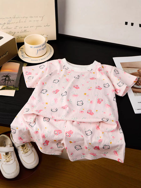 Sleepwear Collection: Elastic "Cloud Wrinkle" Cotton Suit – Kids Fashion Nepal | Tudoholic