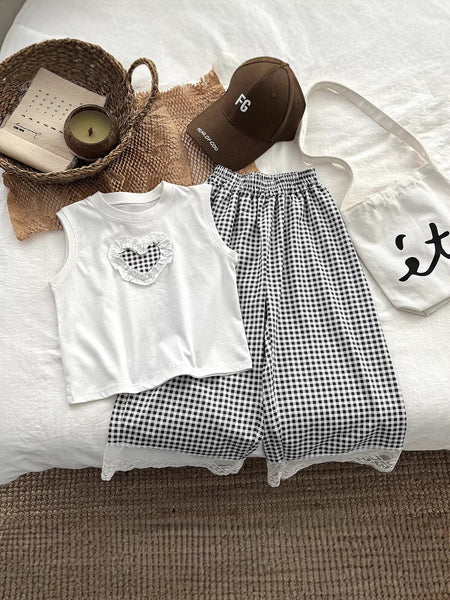 Vacation Trend: Girls' Cotton Lace & Wide-Leg Culotte Suit – Kids Fashion Nepal | Tudoholic