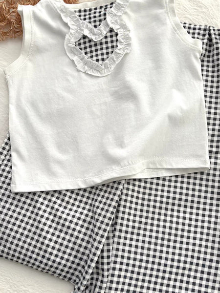 Vacation Trend: Girls' Cotton Lace & Wide-Leg Culotte Suit – Kids Fashion Nepal | Tudoholic