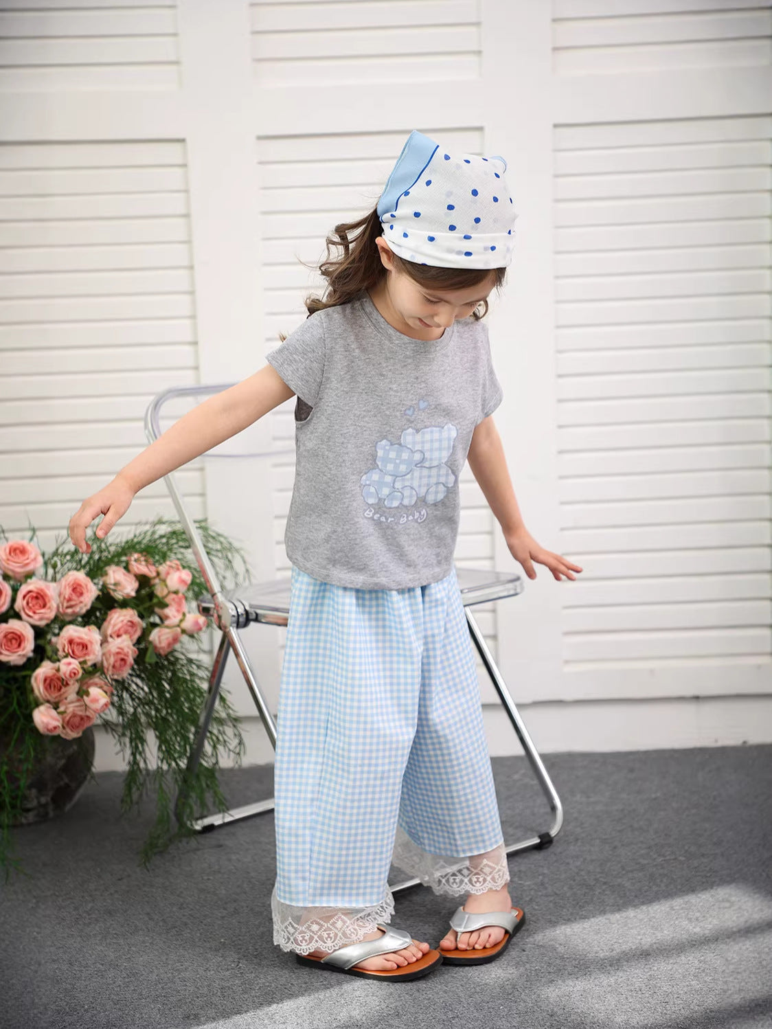 Vacation Trend: Girls' Cotton Lace & Wide-Leg Culotte Suit – Kids Fashion Nepal | Tudoholic