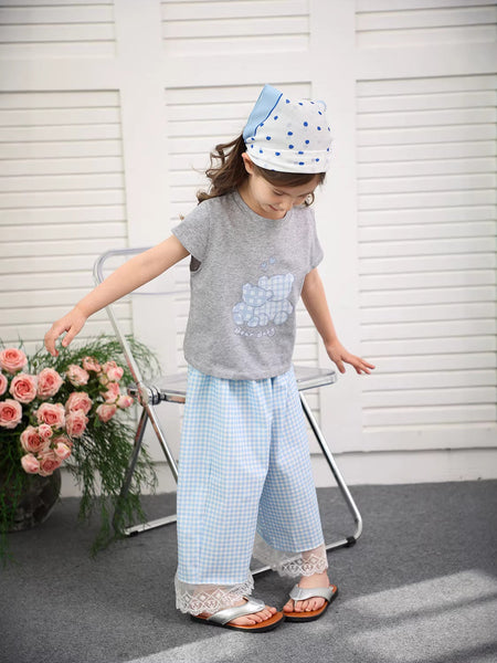 Vacation Trend: Girls' Cotton Lace & Wide-Leg Culotte Suit – Kids Fashion Nepal | Tudoholic