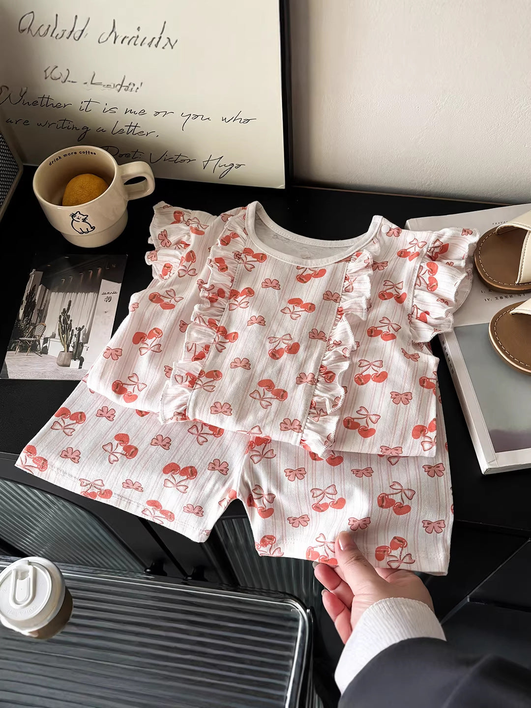 Summer Trend: Girls' Pure Cotton "Flying Sleeve" Suit – Summer Kids Fashion Nepal | Tudoholic