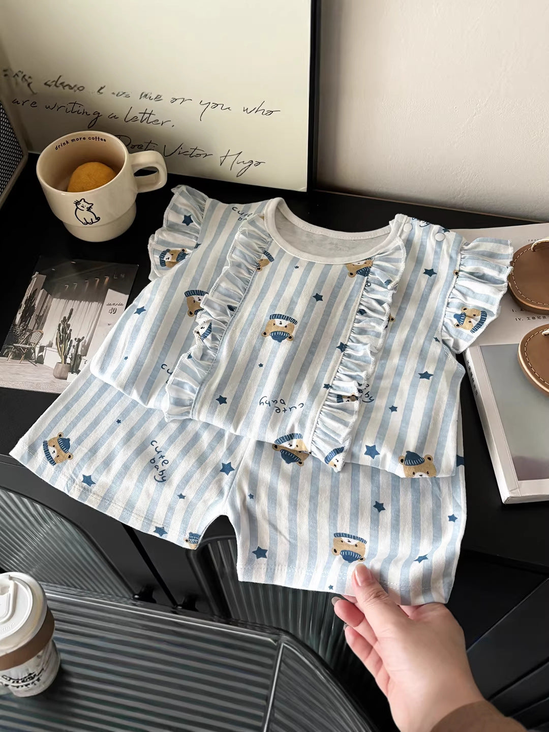 Summer Trend: Girls' Pure Cotton "Flying Sleeve" Suit – Summer Kids Fashion Nepal | Tudoholic