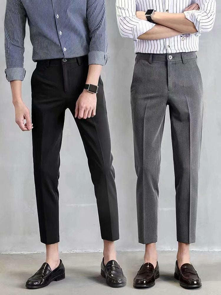 Men’s Korean Cropped Slim Casual Pants