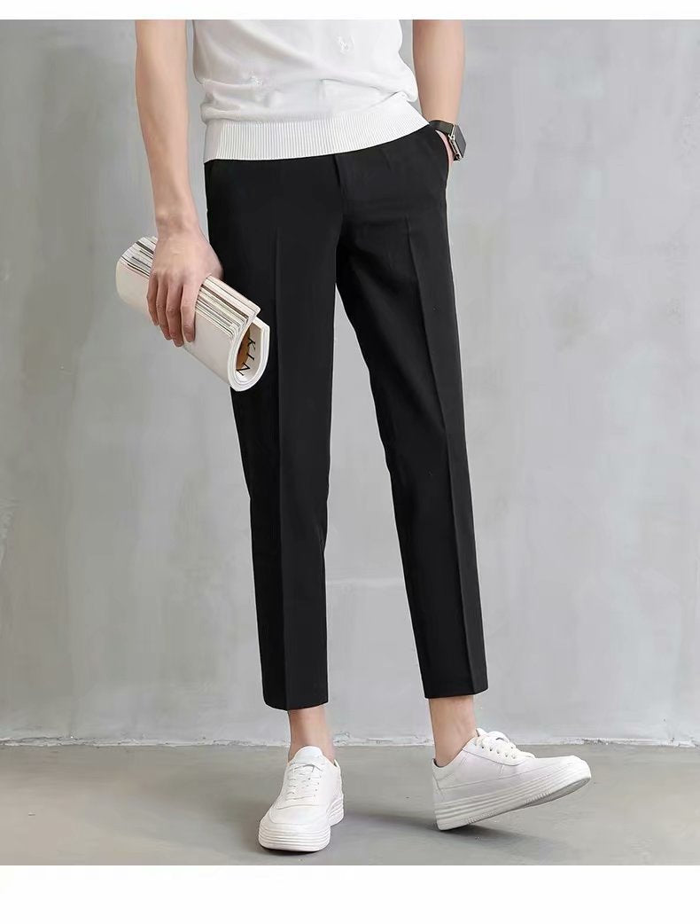 Men’s Korean Cropped Slim Casual Pants