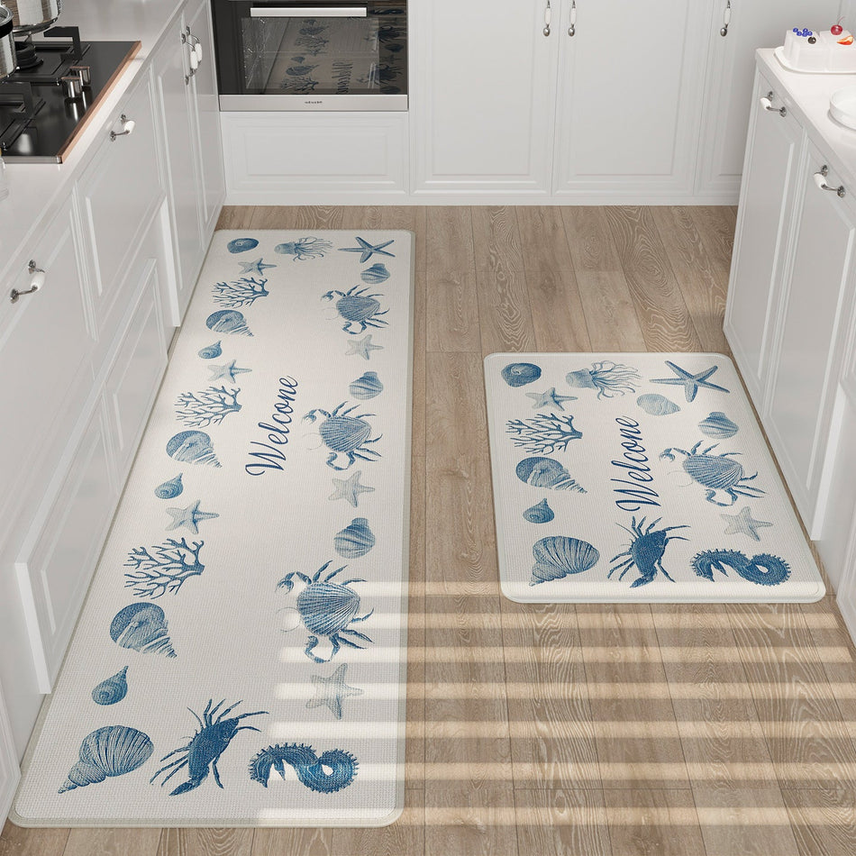 Innovation: High-Grade Woven Imitation Linen Kitchen Mat