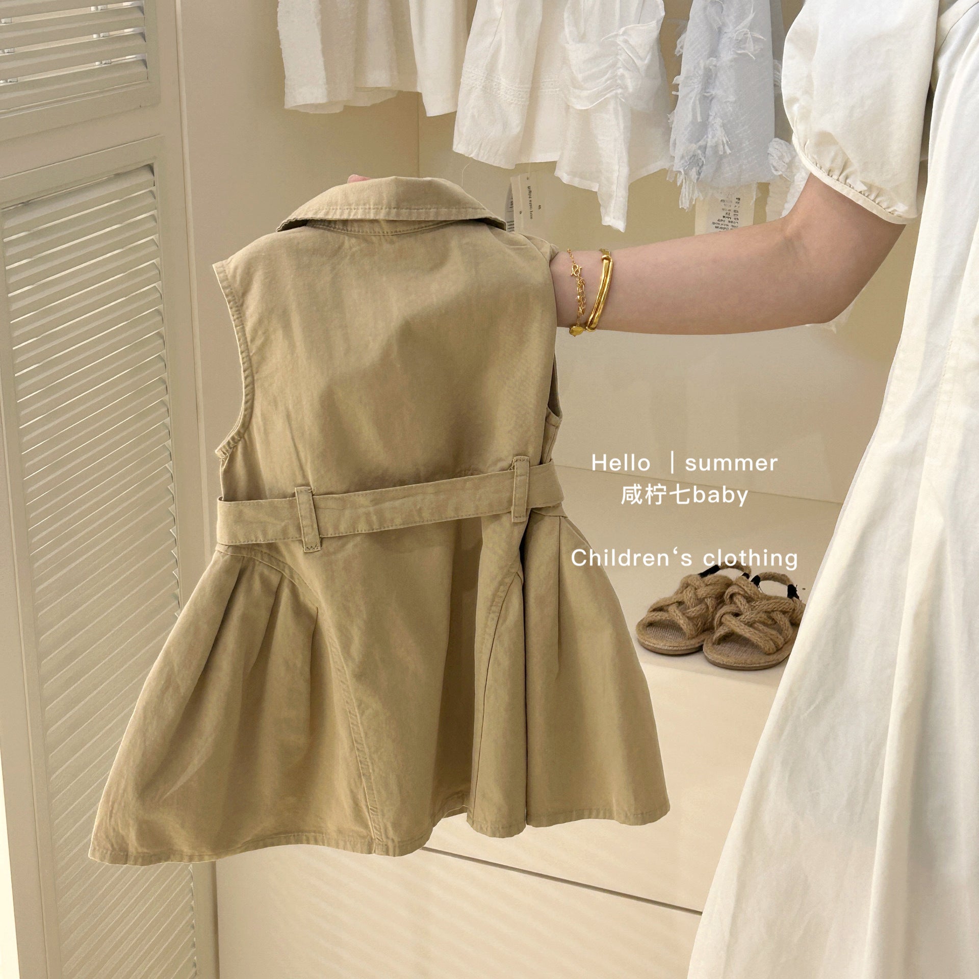 Girls Sleeveless Summer Dress 2025 Korean Style – Summer Kids Fashion Nepal | Tudoholic