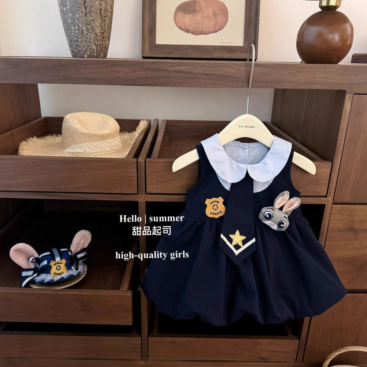 Girls Cute Rabbit Collar Princess Dress Summer Style – Summer Kids Fashion Nepal | Tudoholic