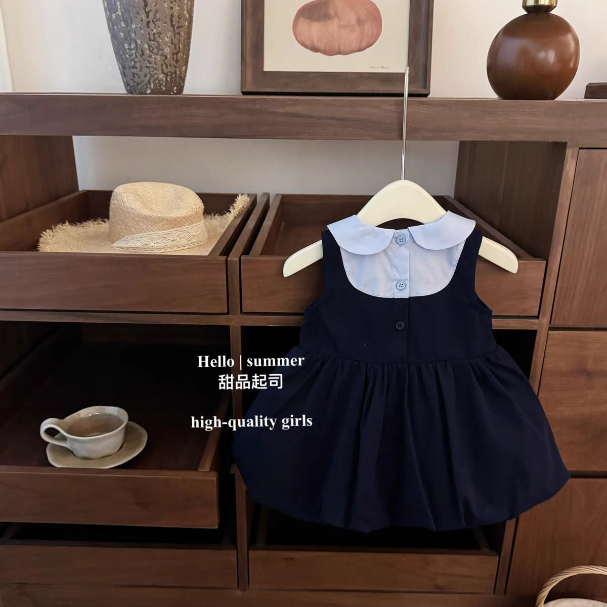 Girls Cute Rabbit Collar Princess Dress Summer Style – Summer Kids Fashion Nepal | Tudoholic