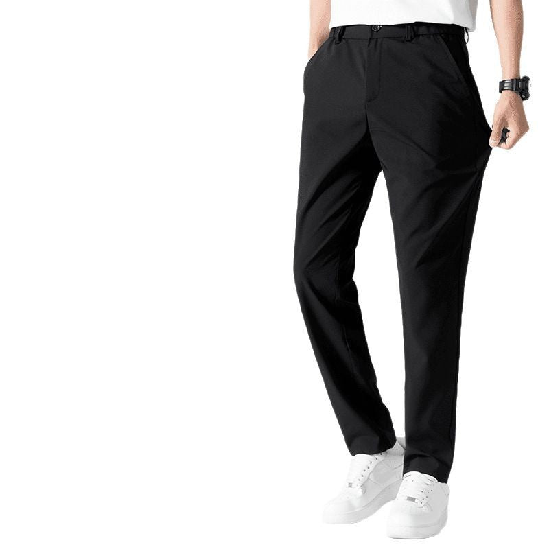 STOCK-Men’s Ice Silk Summer Pants – Stretch Casual Wear