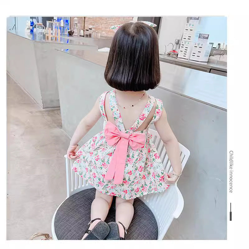 Girls Bow Princess Summer Dress 2024 New Style – Summer Kids Fashion Nepal | Tudoholic