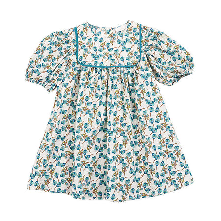 Girls Floral Cotton Princess Dress Korean Style Summer – Summer Kids Fashion Nepal | Tudoholic
