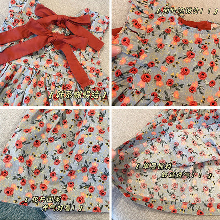 Girls Korean Style Vest Princess Dress Summer – Summer Kids Fashion Nepal | Tudoholic