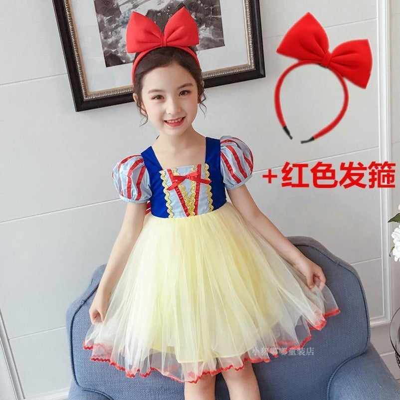 Girls Snow White Princess Dress Puffy Birthday Dress – Kids Fashion Nepal | Tudoholic