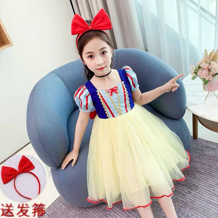 Girls Snow White Princess Dress Puffy Birthday Dress – Kids Fashion Nepal | Tudoholic