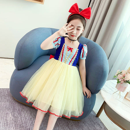 Girls Snow White Princess Dress Puffy Birthday Dress – Kids Fashion Nepal | Tudoholic