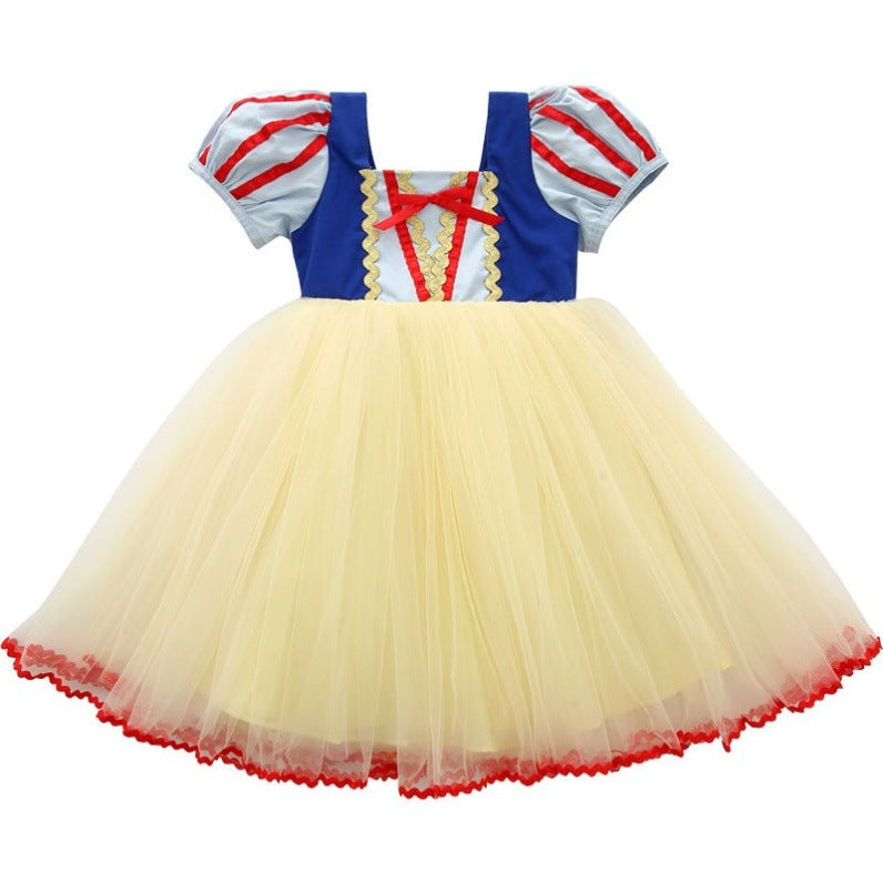 Girls Snow White Princess Dress Puffy Birthday Dress – Kids Fashion Nepal | Tudoholic