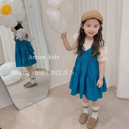 Girls Korean Suspender Princess Dress Summer 2024 – Summer Kids Fashion Nepal | Tudoholic