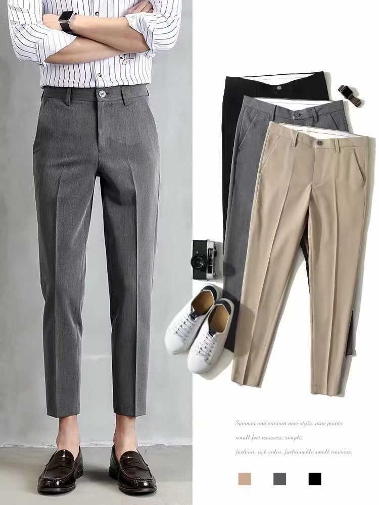 Men’s Harem Cropped Slim Casual Pants