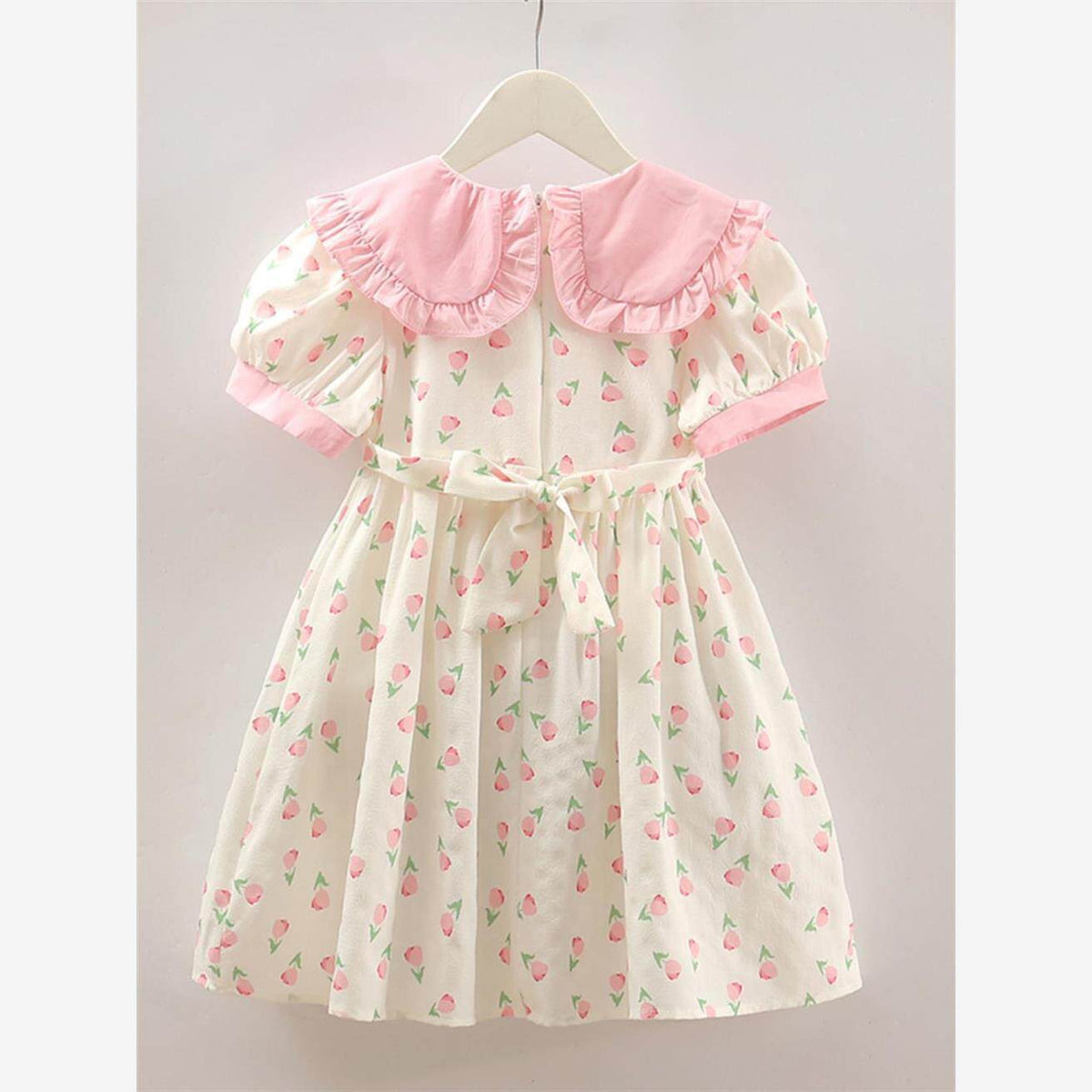 Girls Floral Chiffon Princess Dress Korean Style Summer – Summer Kids Fashion Nepal | Tudoholic