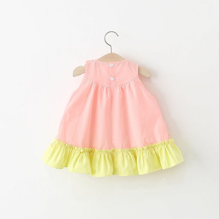 Girls Bow Hem Sleeveless Cotton Princess Dress Summer – Summer Kids Fashion Nepal | Tudoholic