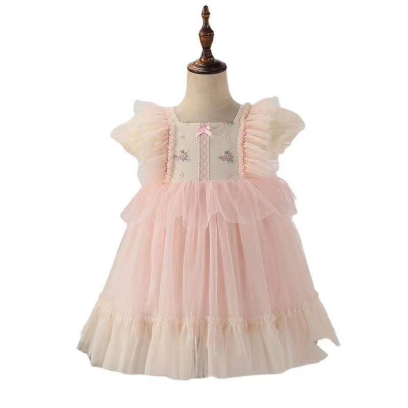 Girls Lolita Mesh Princess Dress Birthday Ruffle Style – Kids Fashion Nepal | Tudoholic