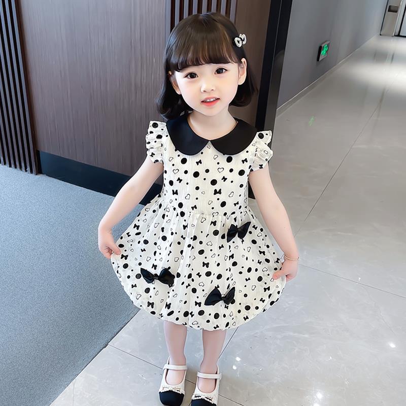 Girls Doll Collar Princess Dress Summer 2024 – Summer Kids Fashion Nepal | Tudoholic