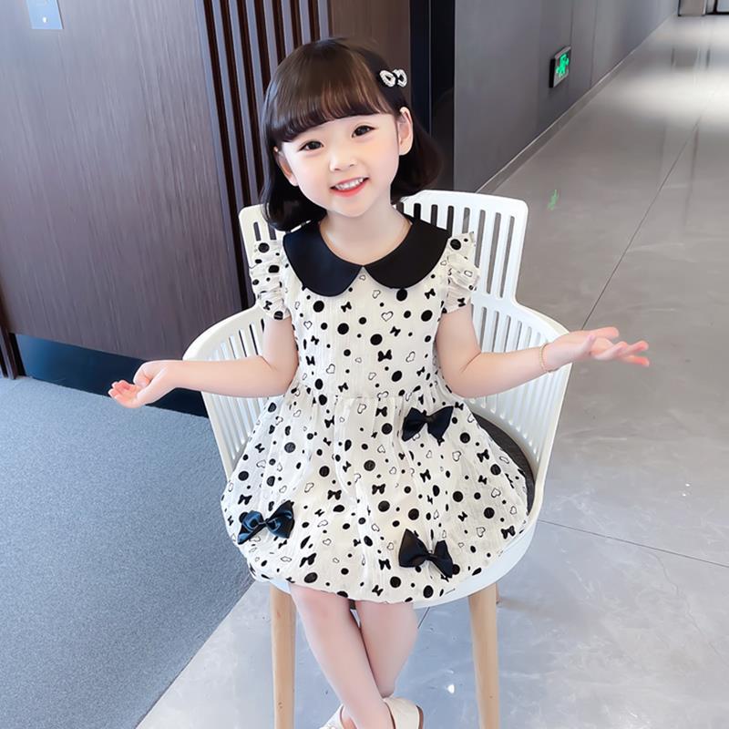 Girls Doll Collar Princess Dress Summer 2024 – Summer Kids Fashion Nepal | Tudoholic