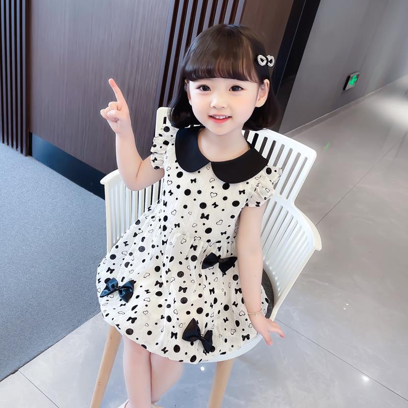 Girls Doll Collar Princess Dress Summer 2024 – Summer Kids Fashion Nepal | Tudoholic