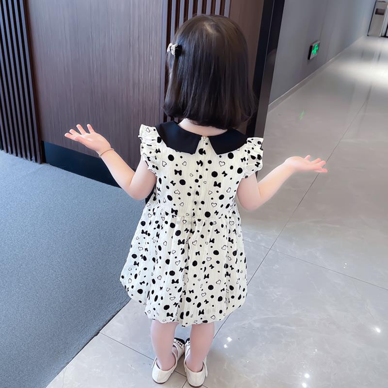 Girls Doll Collar Princess Dress Summer 2024 – Summer Kids Fashion Nepal | Tudoholic