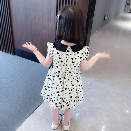 Girls Doll Collar Princess Dress Summer 2024 – Summer Kids Fashion Nepal | Tudoholic