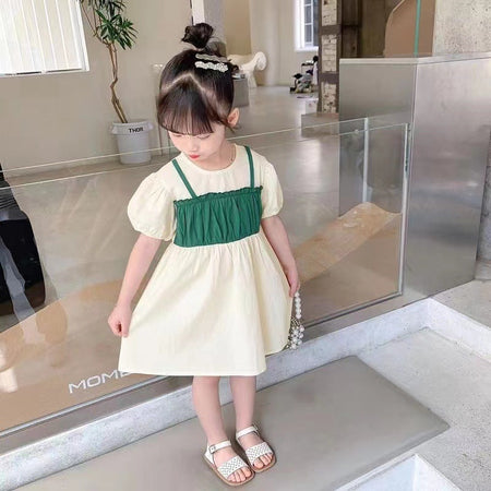 Girls Korean Cheongsam Dress Retro Buckle Summer 2024 – Summer Kids Fashion Nepal | Tudoholic