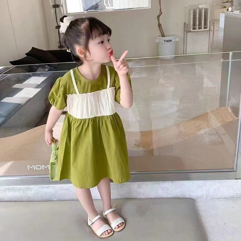 Girls Korean Cheongsam Dress Retro Buckle Summer 2024 – Summer Kids Fashion Nepal | Tudoholic