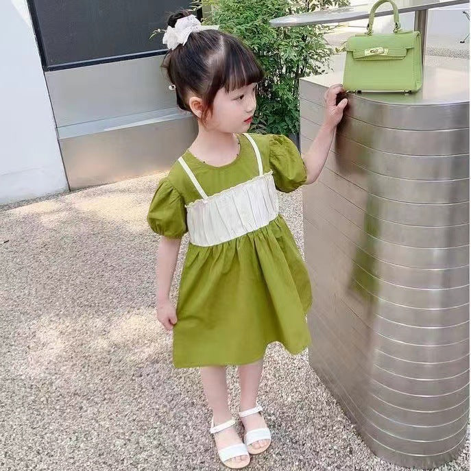 Girls Korean Cheongsam Dress Retro Buckle Summer 2024 – Summer Kids Fashion Nepal | Tudoholic