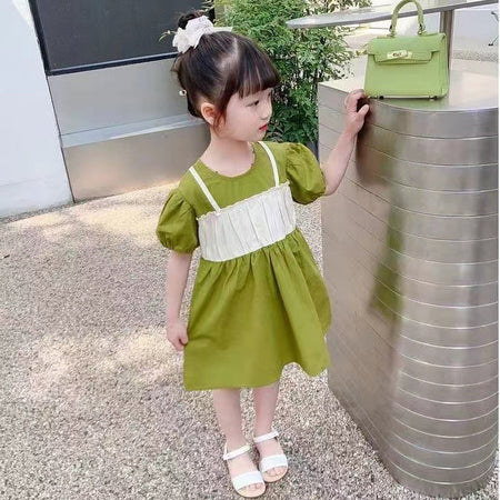 Girls Korean Cheongsam Dress Retro Buckle Summer 2024 – Summer Kids Fashion Nepal | Tudoholic