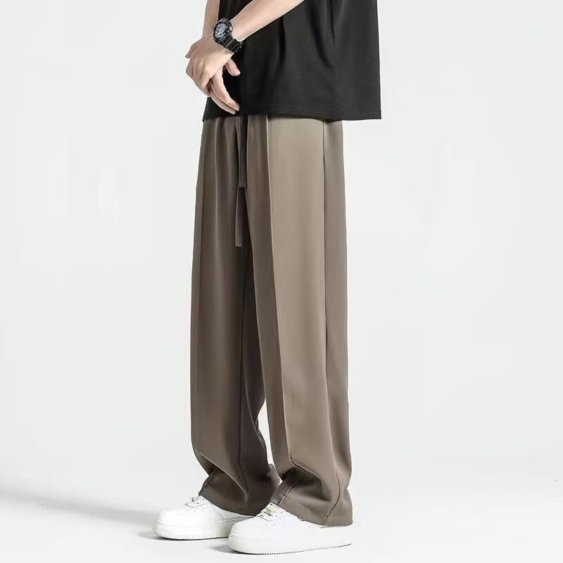 Men’s Loose Wide-Leg Casual Pants for Youth